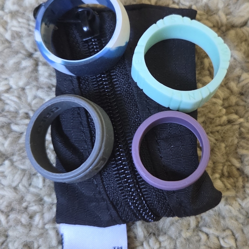 Colorful Silicone Kids Rings Set